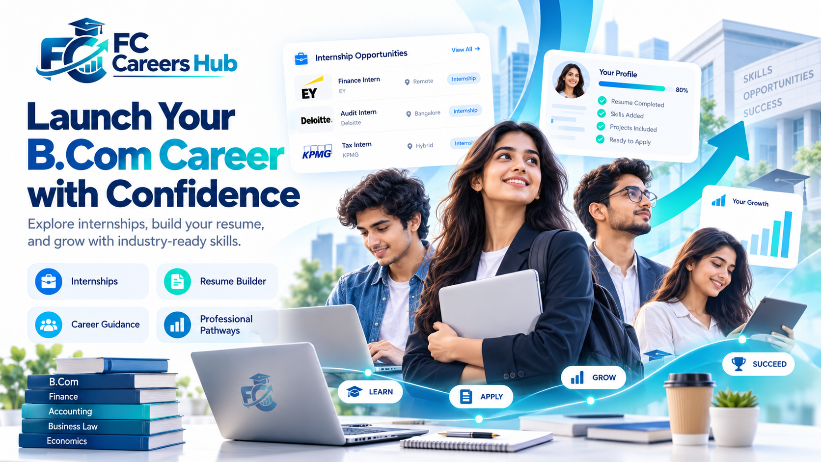 B.Com students building careers